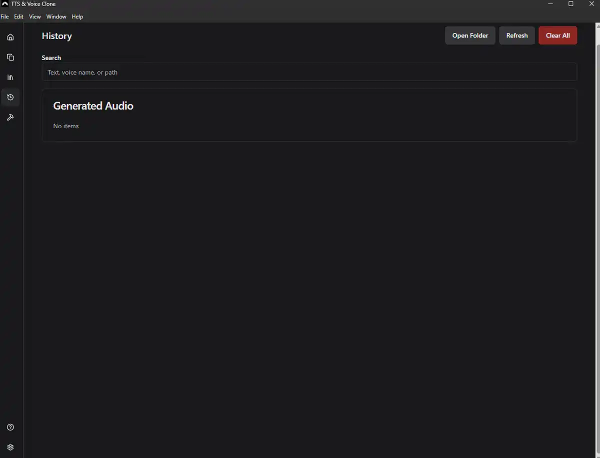 AI Voice Cloner App interface screenshot 3