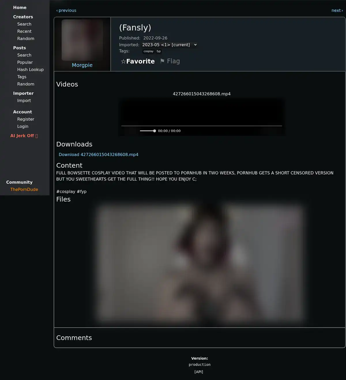Coomer Downloader fullscreen screenshot