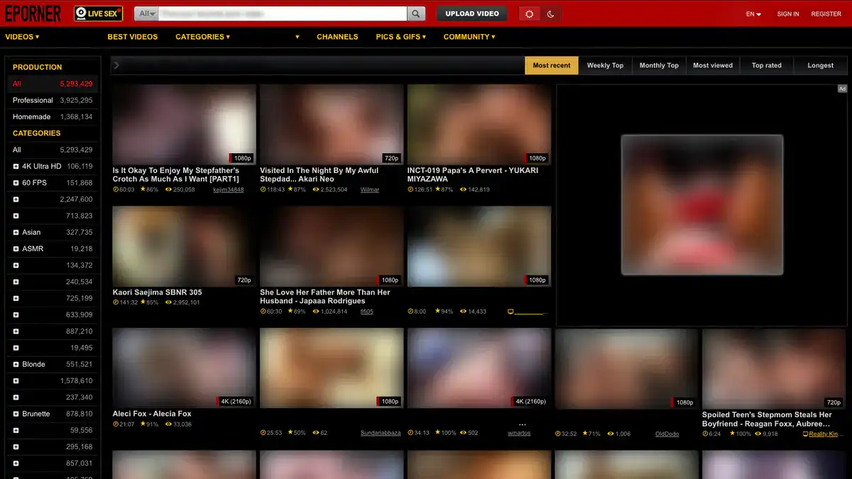 EPorner Video Downloader website preview
