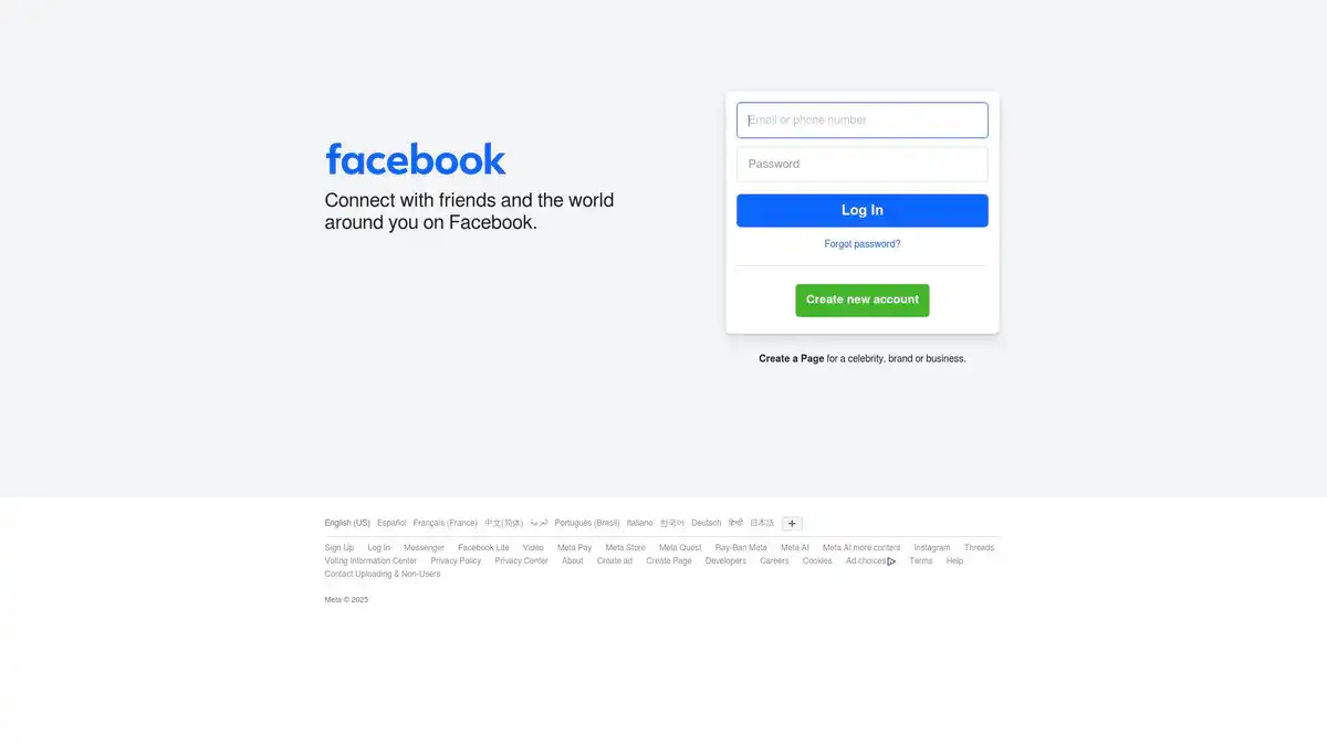 Facebook Video Downloader website preview