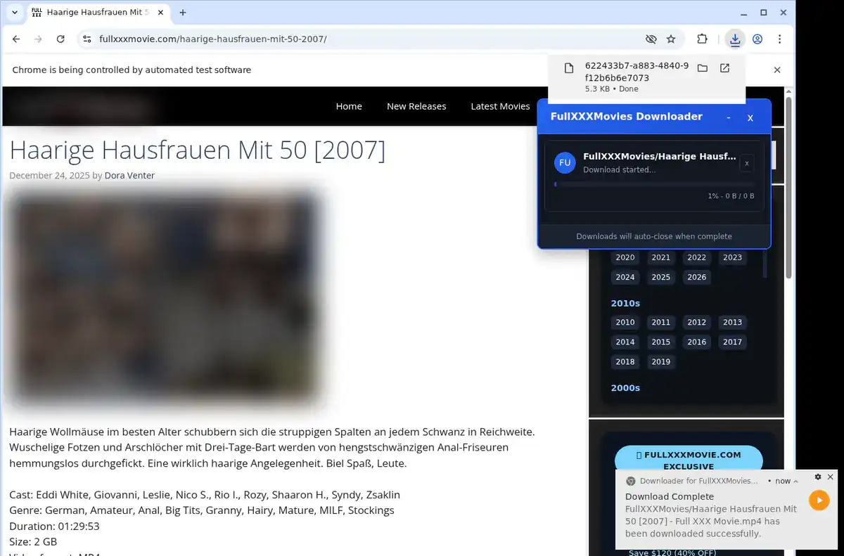 FullXXXMovies Downloader fullscreen screenshot
