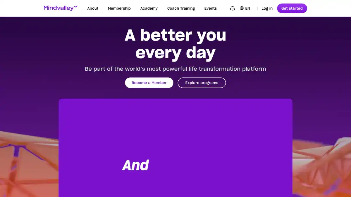 Mindvalley Video Downloader website preview