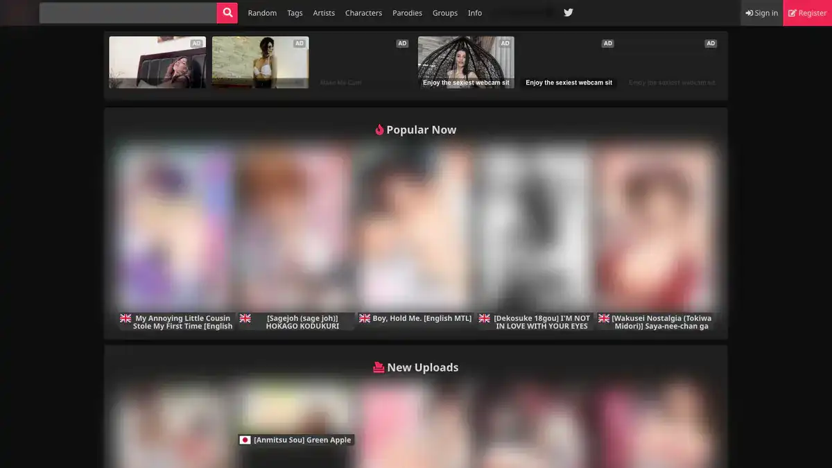 nhentai Downloader website preview