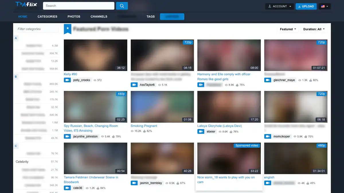 TNAFlix Video Downloader website preview