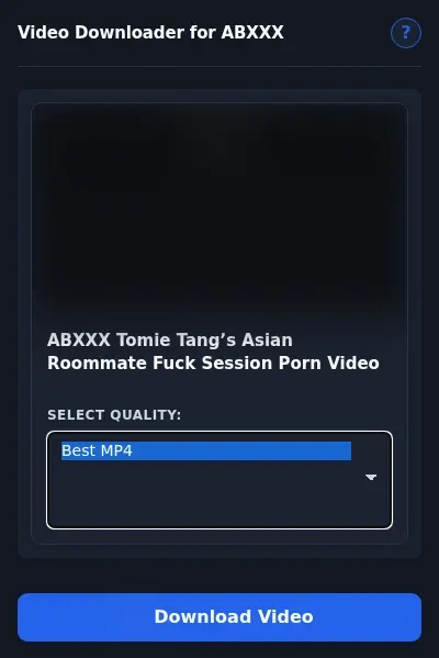 ABXXX Downloader format dropdown options