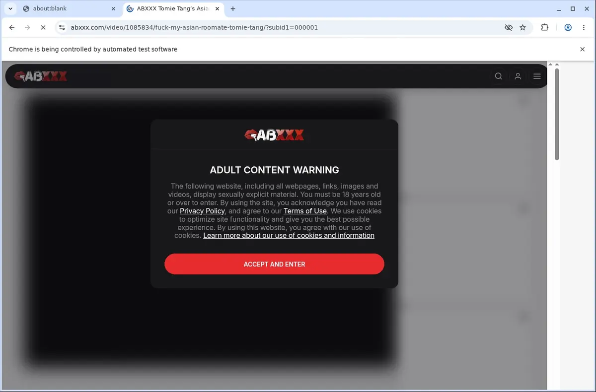 ABXXX Downloader page open in the browser