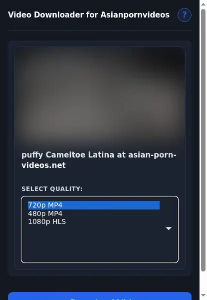 Asian Porn Videos Downloader format dropdown options
