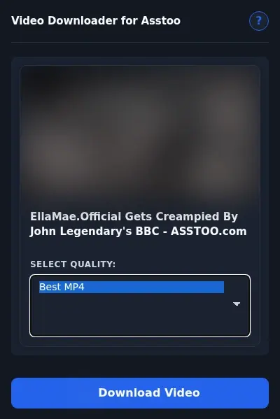Asstoo Video Downloader format dropdown options