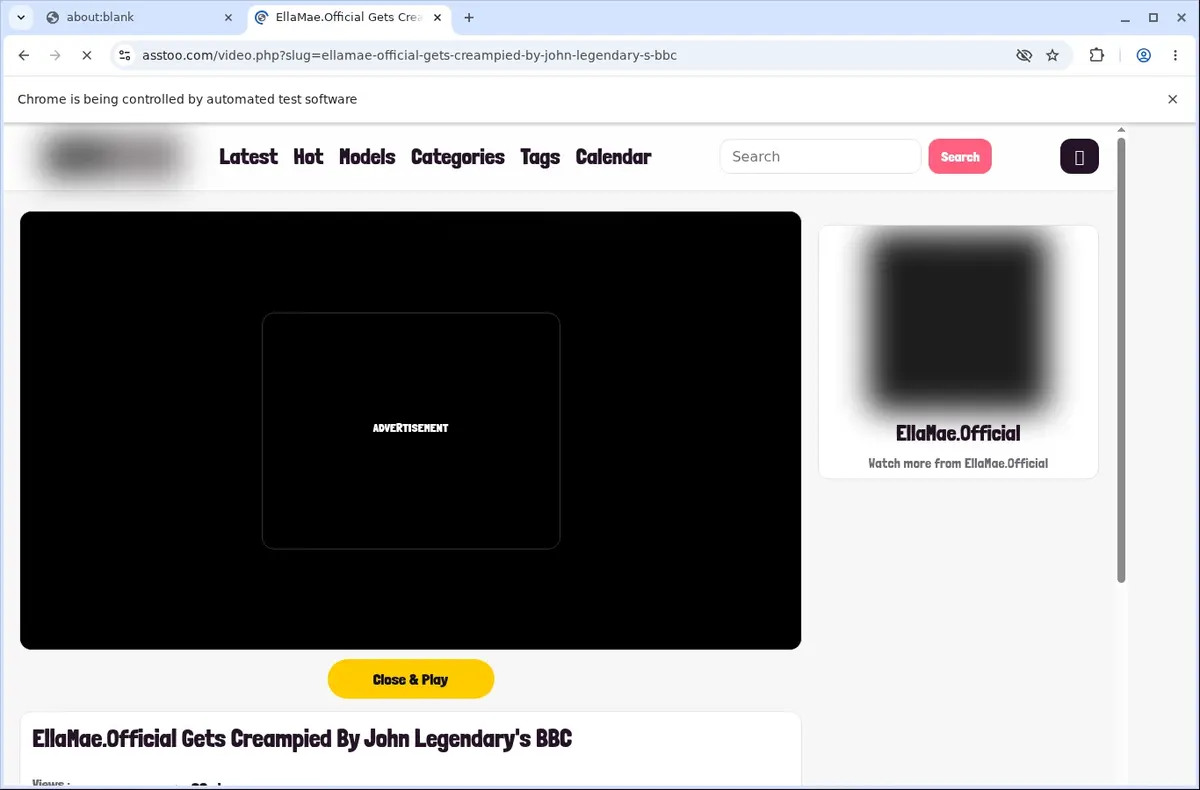 Asstoo Video Downloader page open in the browser