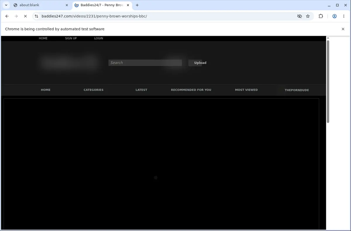 Baddies247 Video Downloader page open in the browser