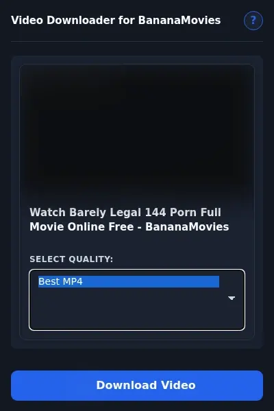 BananaMovies Downloader format dropdown options