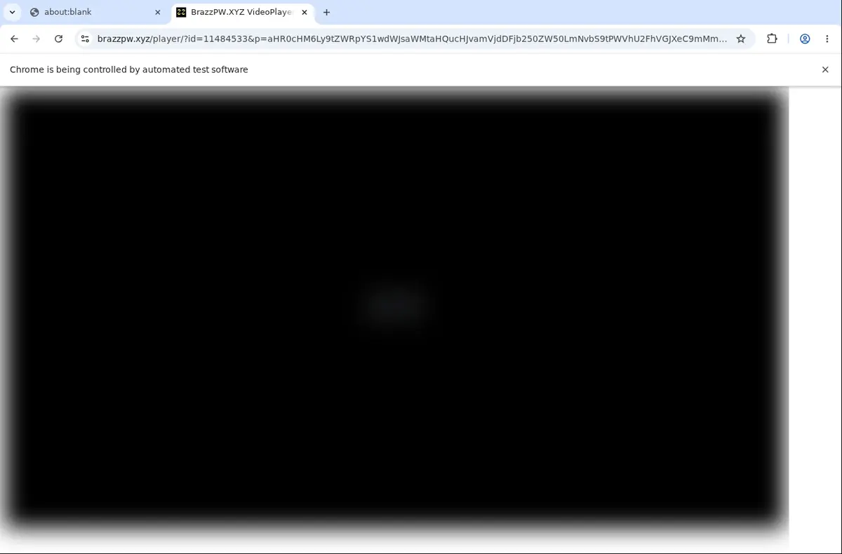BrazzPW Downloader page open in the browser
