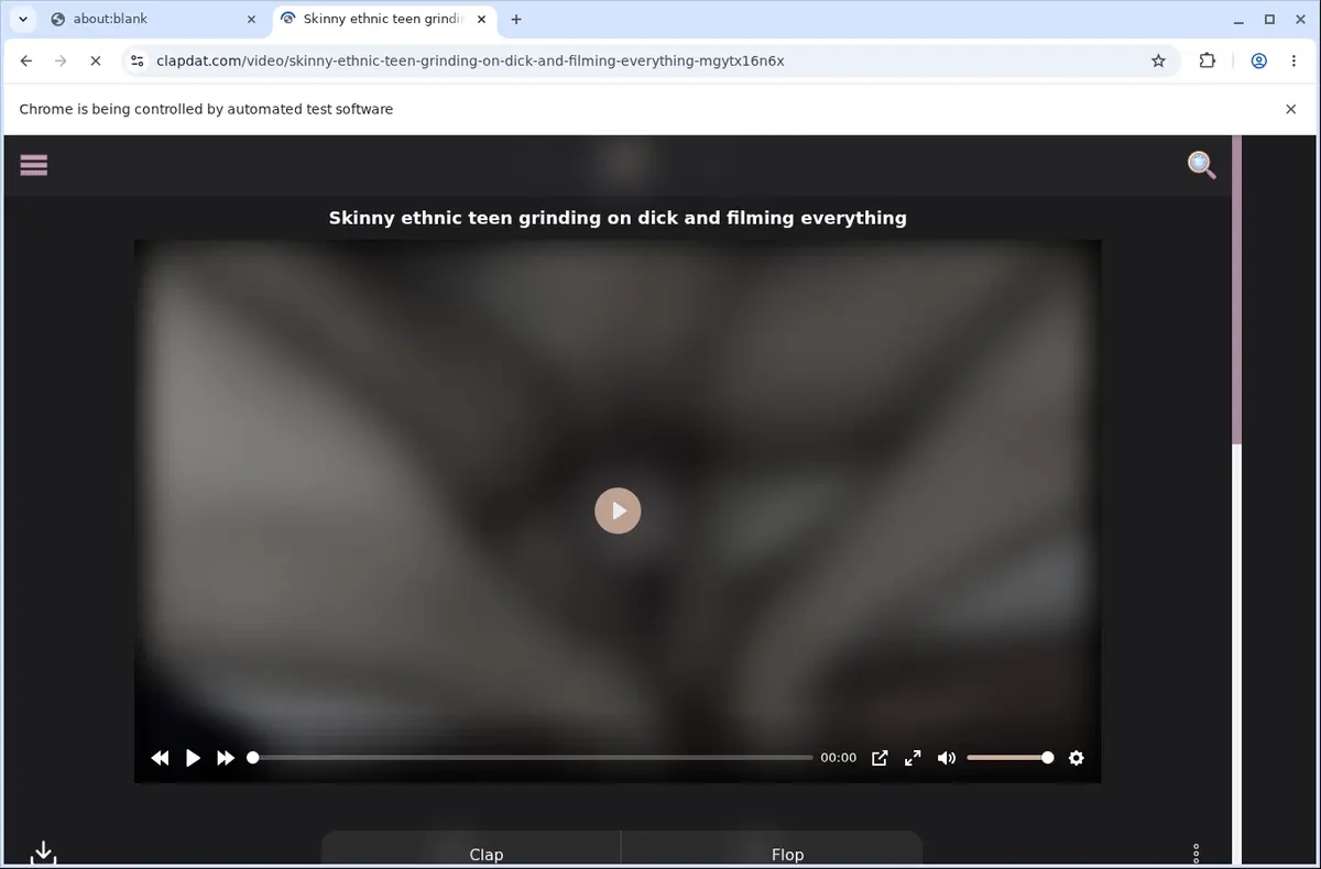 Clapdat Video Downloader page open in the browser