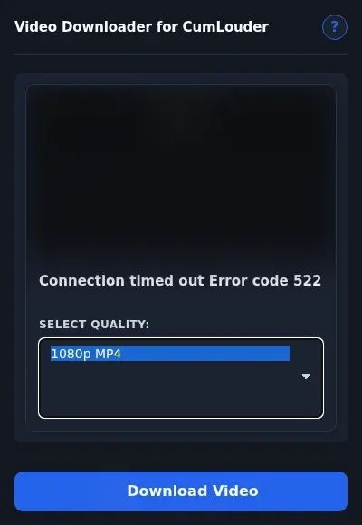 CumLouder Downloader format dropdown options