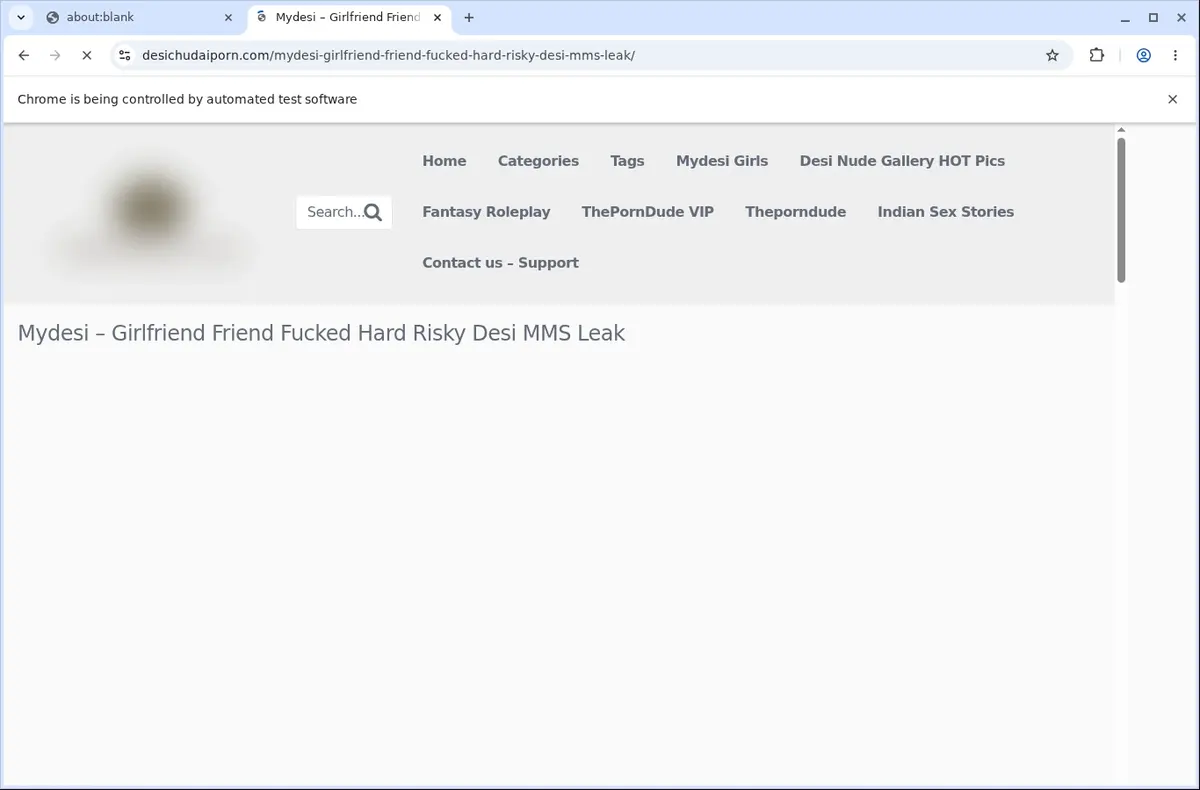 DesiChudaiPorn Video Downloader page open in the browser