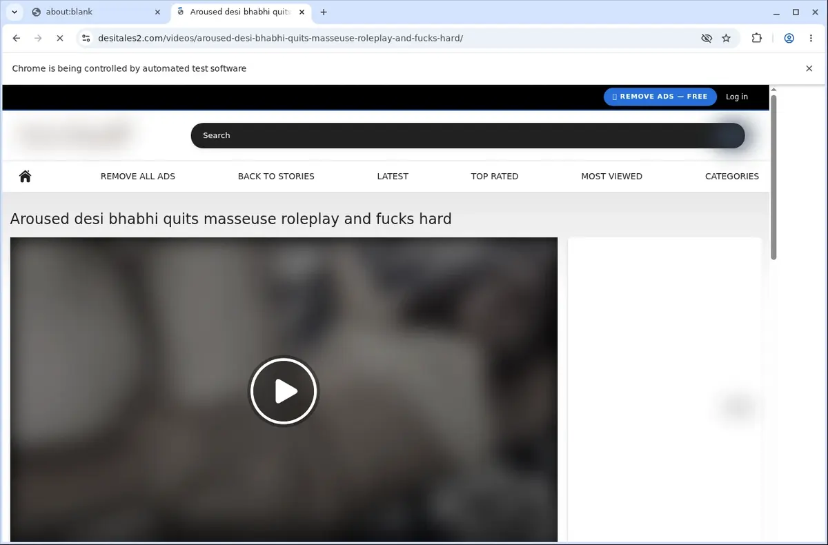 DesiTales2 Video Downloader page open in the browser