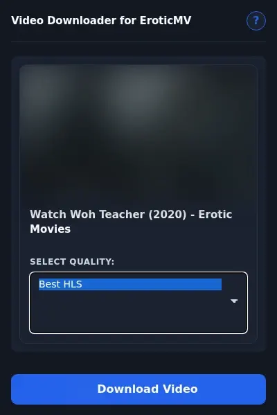 EroticMV Downloader format dropdown options