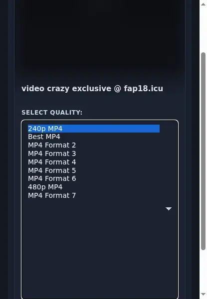 Fap 18 Downloader format dropdown options