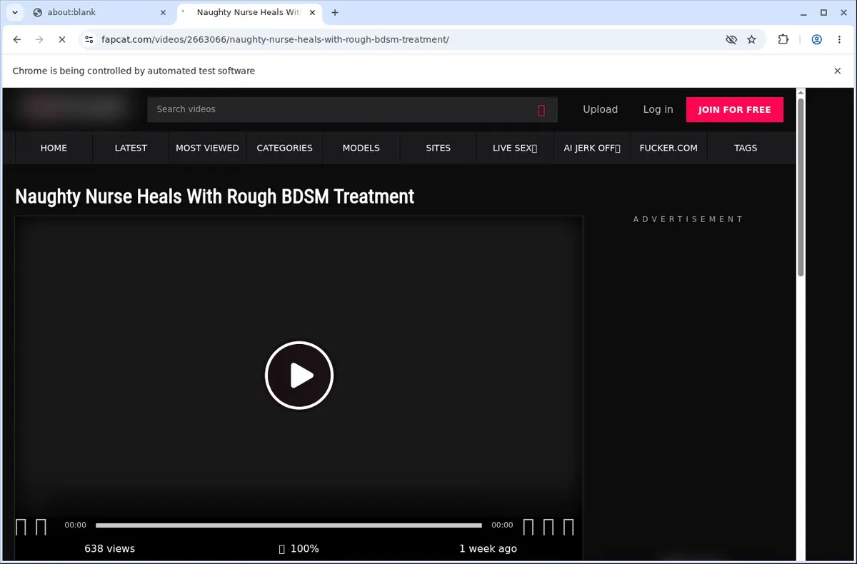Fapcat Downloader page open in the browser