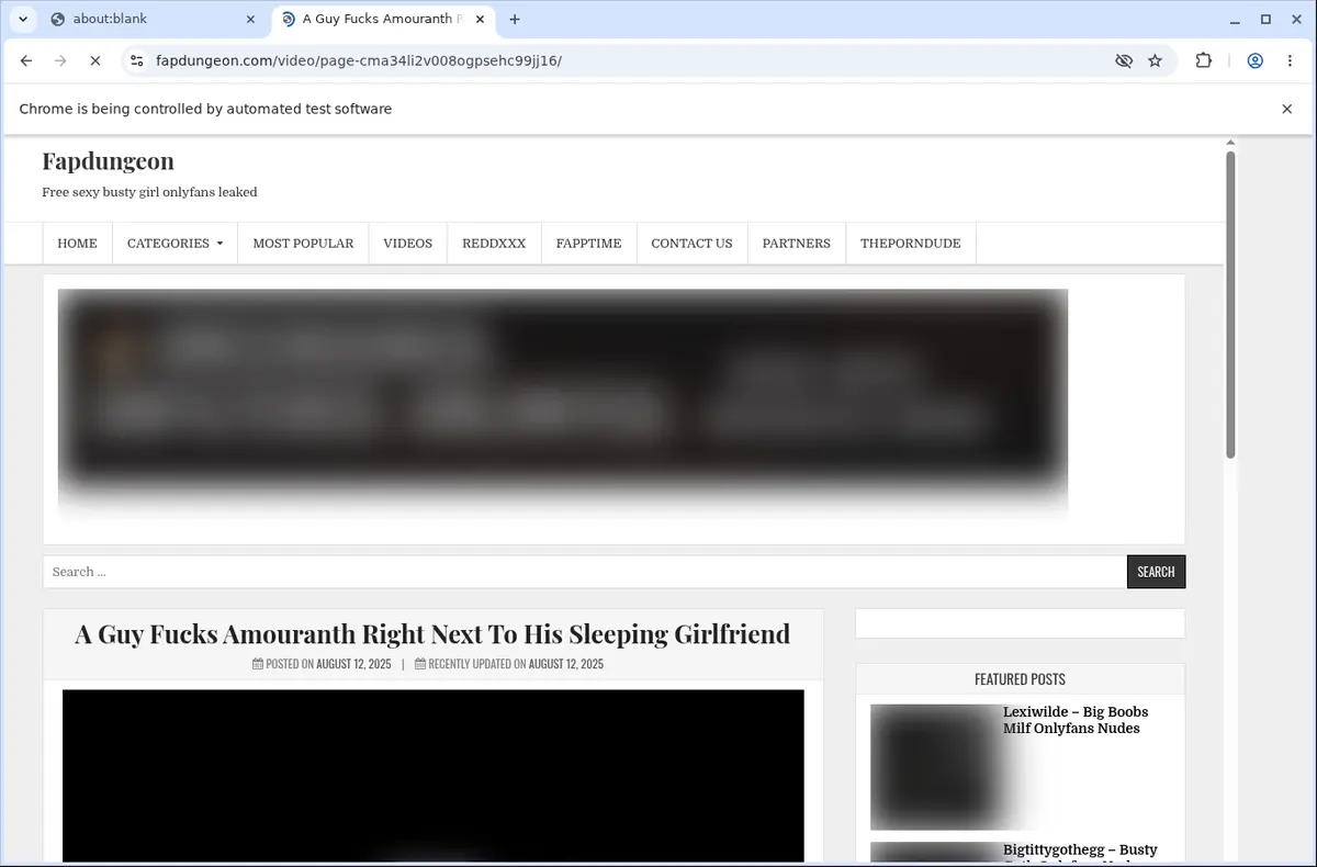 FapDungeon Video Downloader page open in the browser