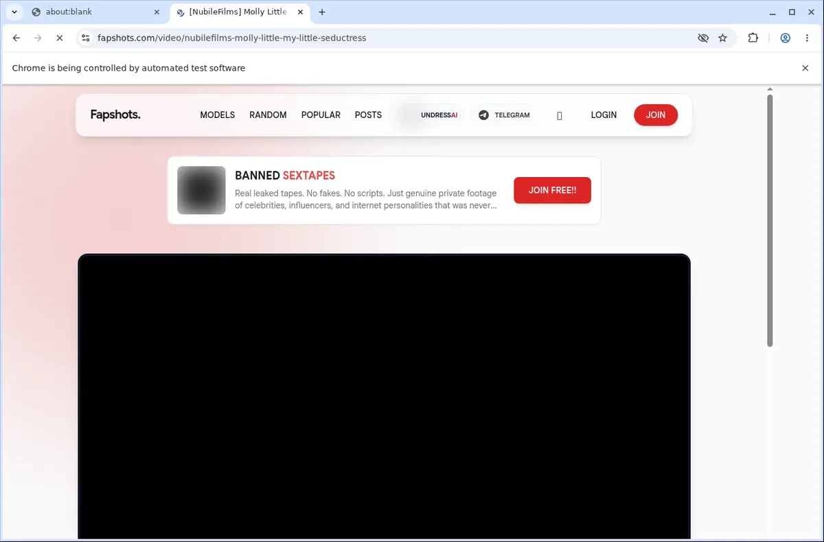 Fapshots Video Downloader page open in the browser
