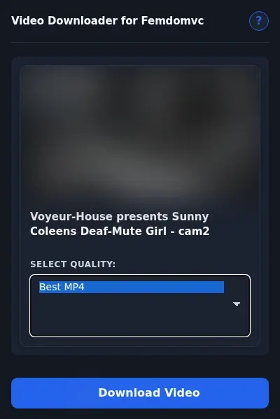 FemdomVC Video Downloader format dropdown options