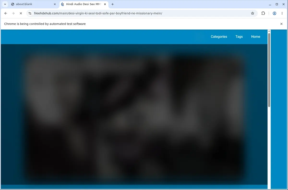 FreeHDXHub Video Downloader page open in the browser