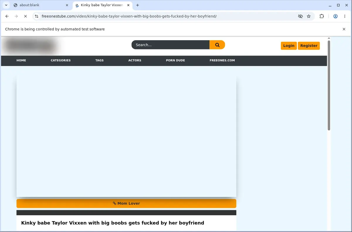 FreeOnes Tube Downloader page open in the browser