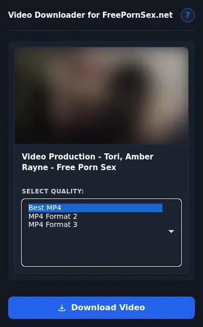 FreePornSex.net Downloader format dropdown options
