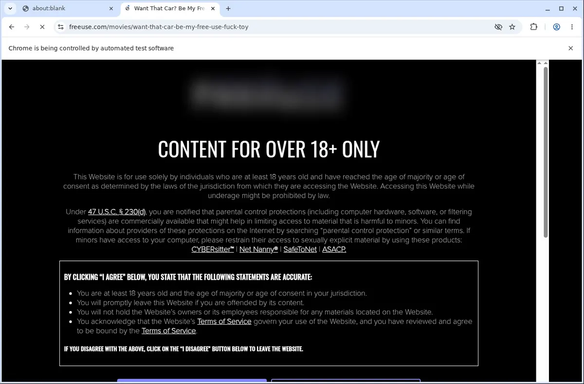 Freeuse Video Downloader page open in the browser