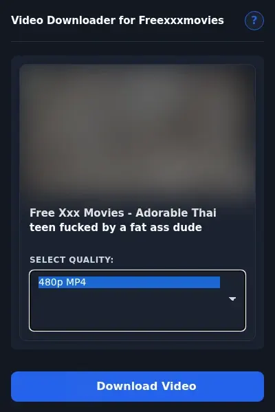 FreeXXXMovies Downloader format dropdown options