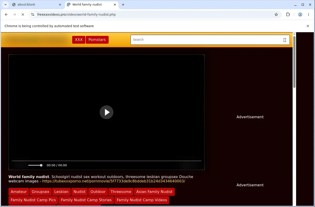Freexxxvideos Downloader page open in the browser