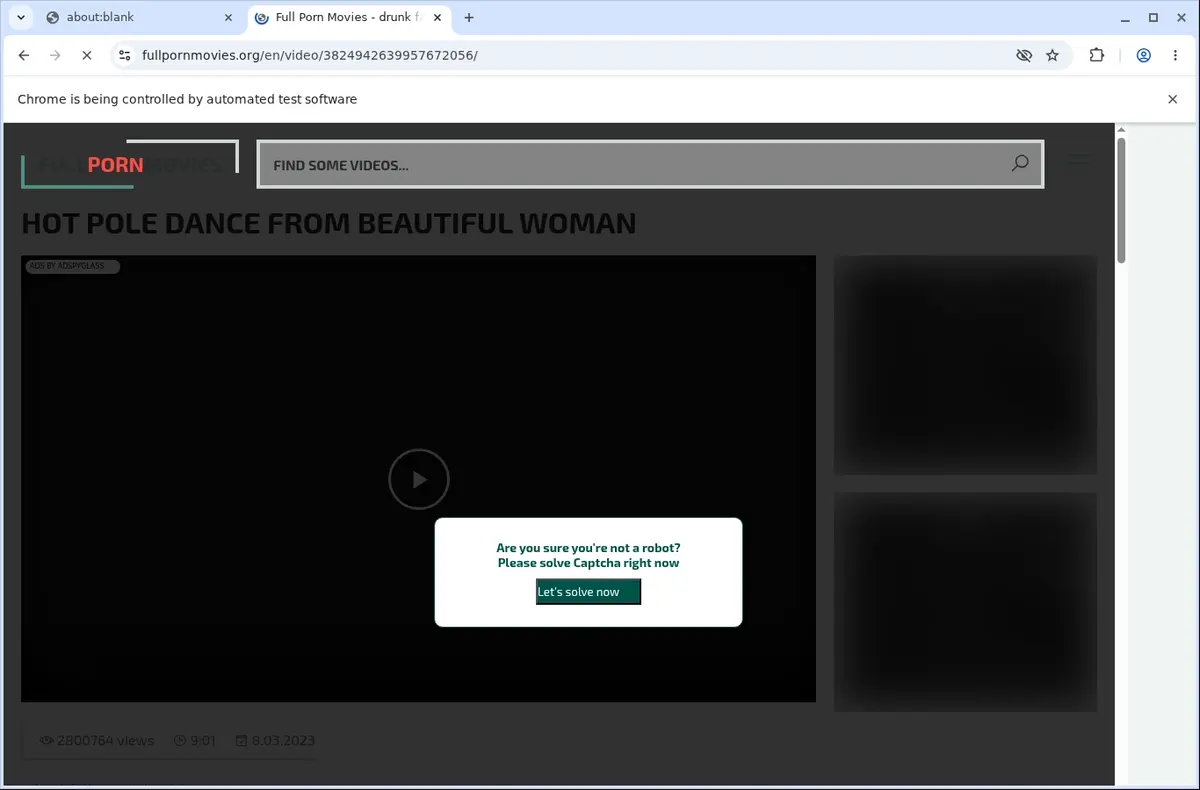 Fullpornmovies Video Downloader page open in the browser