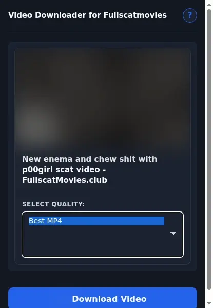 Fullscatmovies Downloader format dropdown options