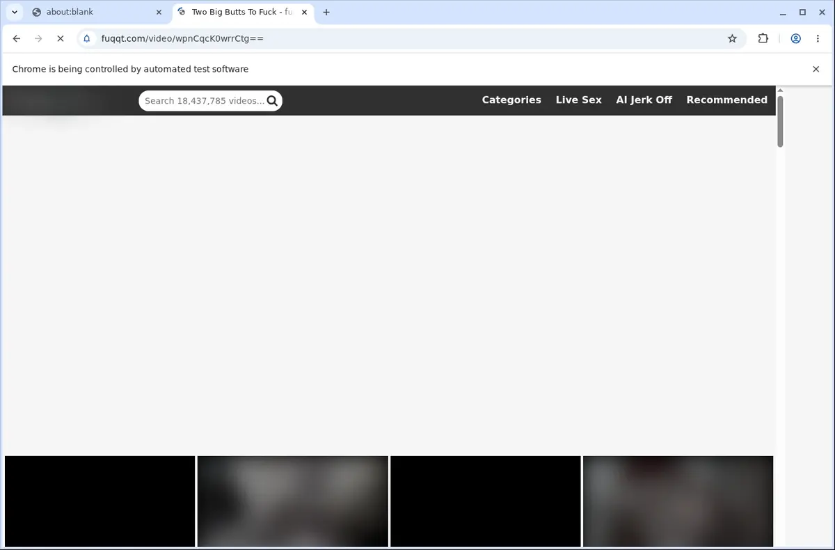 Fuqqt Video Downloader page open in the browser