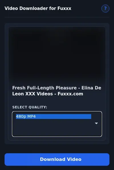 Fuxxx Downloader format dropdown options
