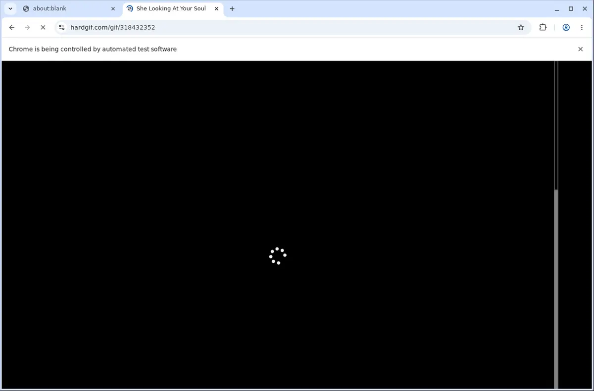 HardGIF Video Downloader page open in the browser