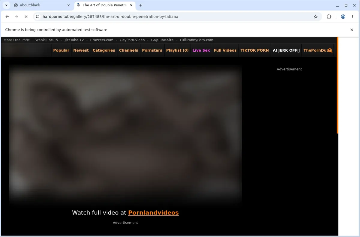HardPorno.tube Video Downloader page open in the browser