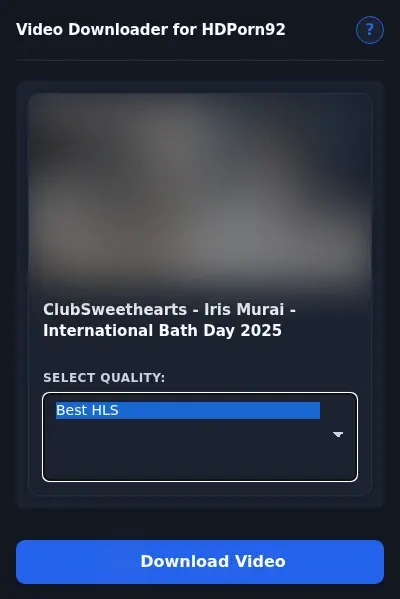HDPorn92 Downloader format dropdown options