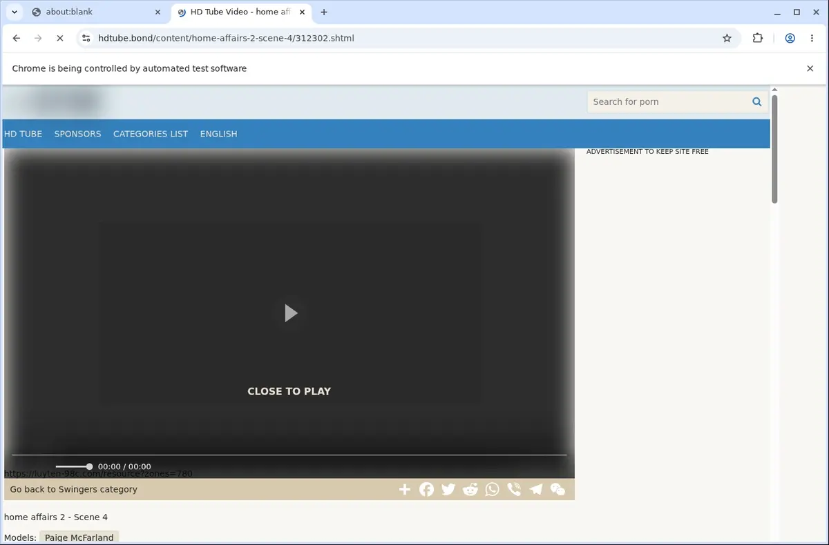 HDTube Video Downloader page open in the browser