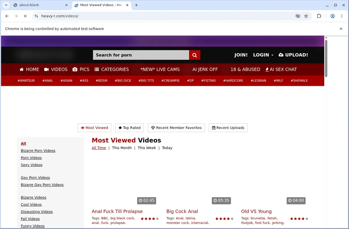 Heavyr Downloader page open in the browser