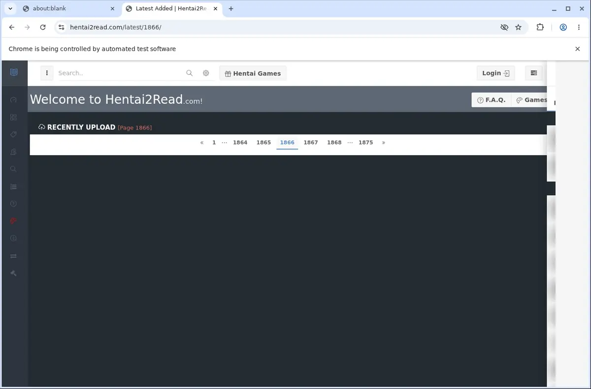 Hentai2Read Video Downloader page open in the browser