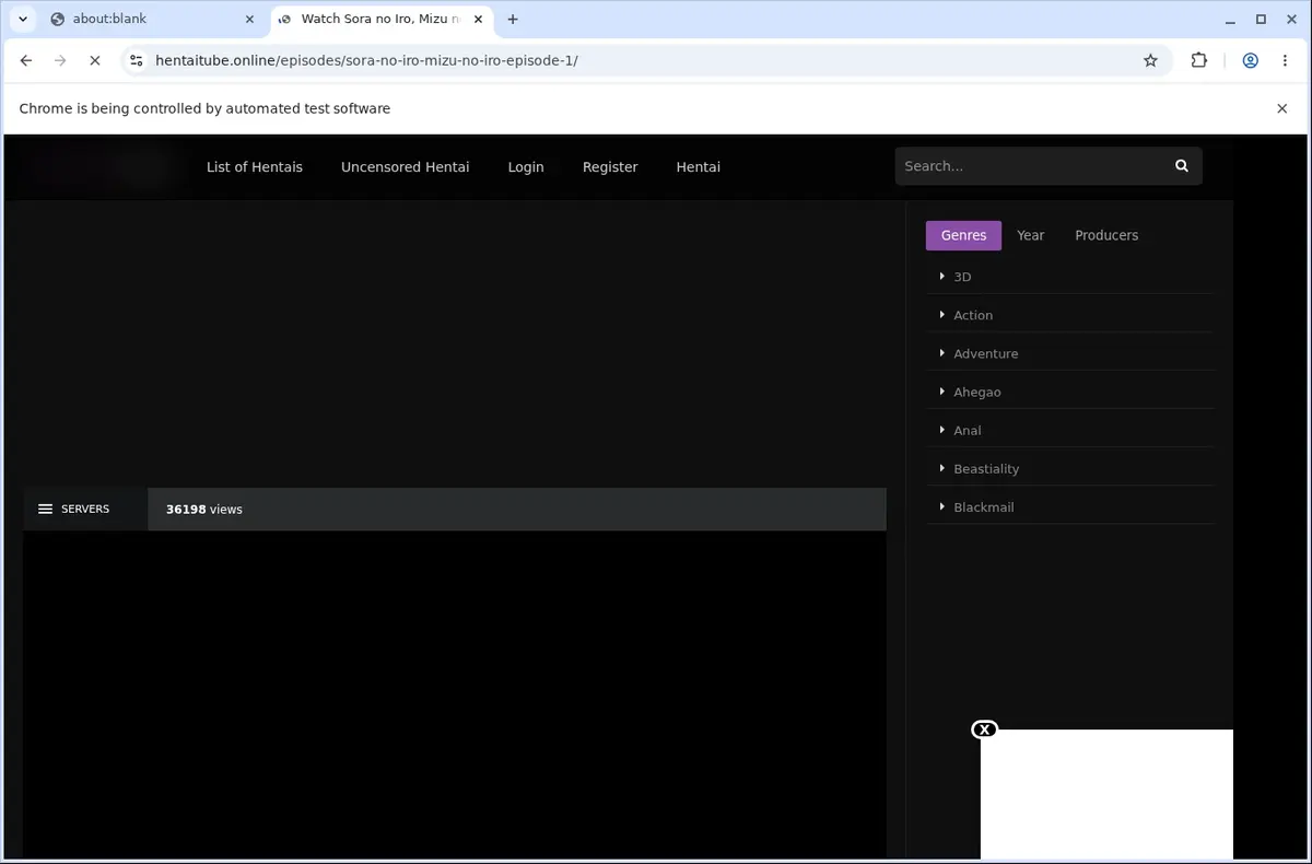 HentaiTube Video Downloader page open in the browser