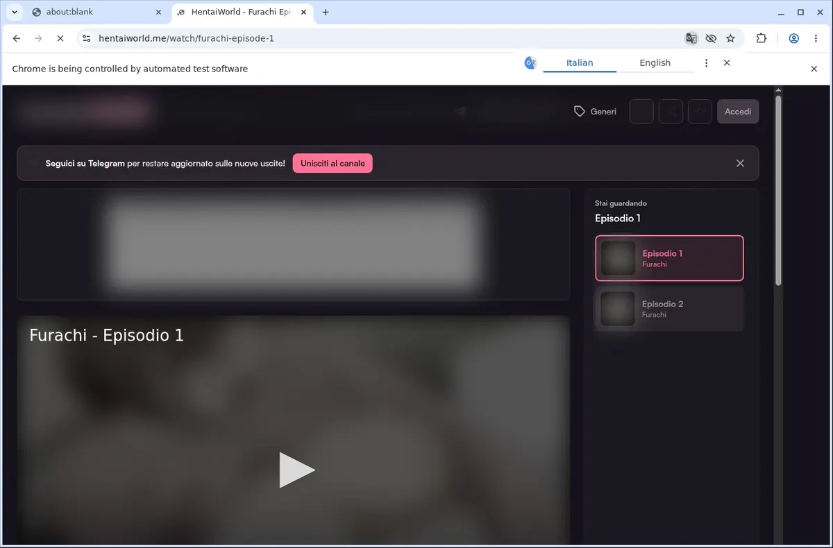 HentaiWorld.tv Video Downloader page open in the browser