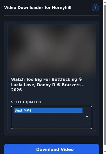 HornyHill Video Downloader format dropdown options