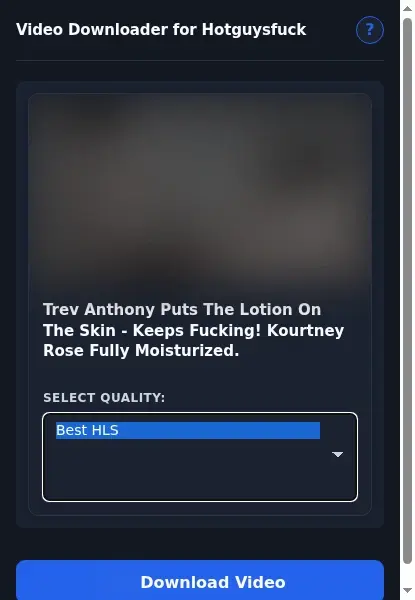 HotGuysFuck Video Downloader format dropdown options