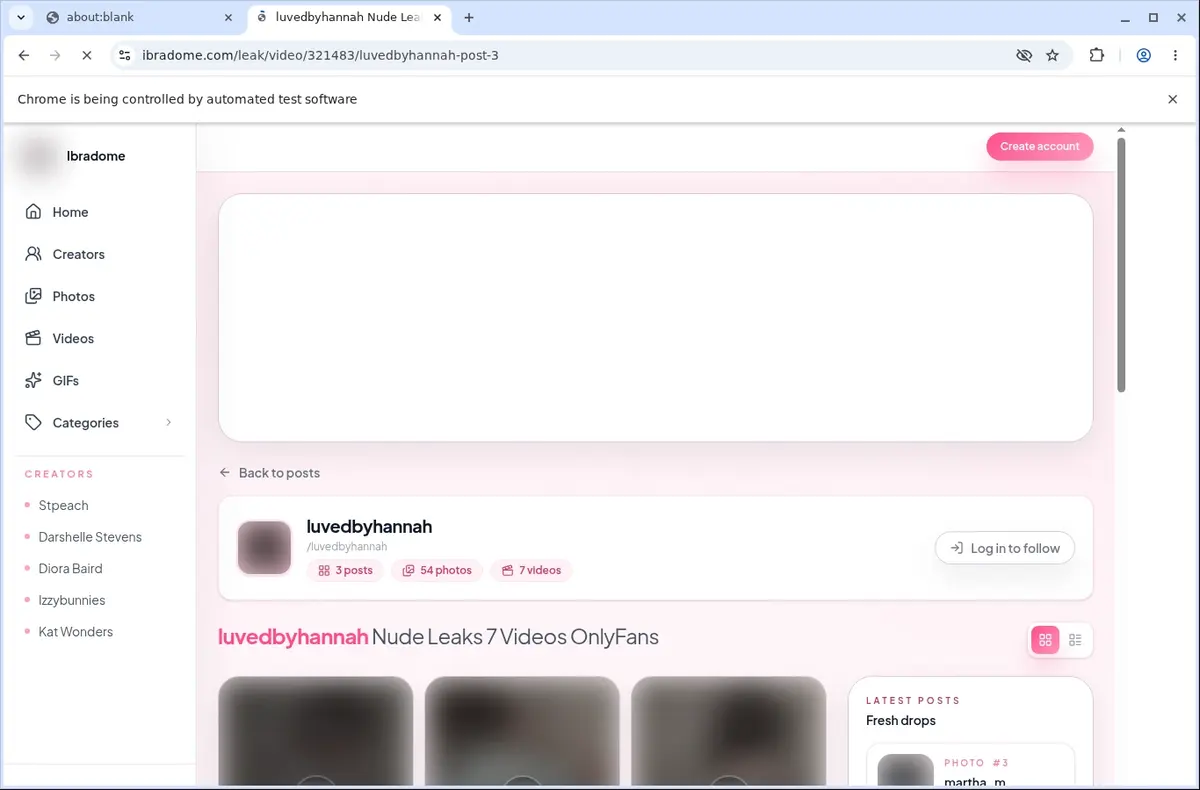 Ibradome Downloader page open in the browser
