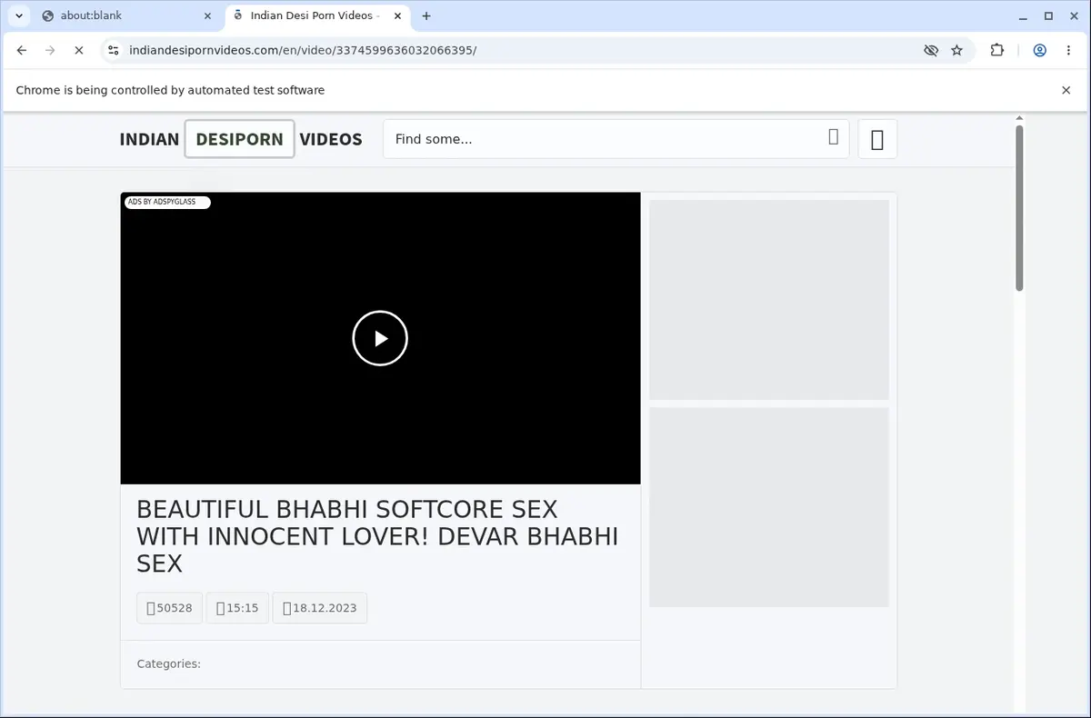 Indiandesipornvideos Downloader page open in the browser