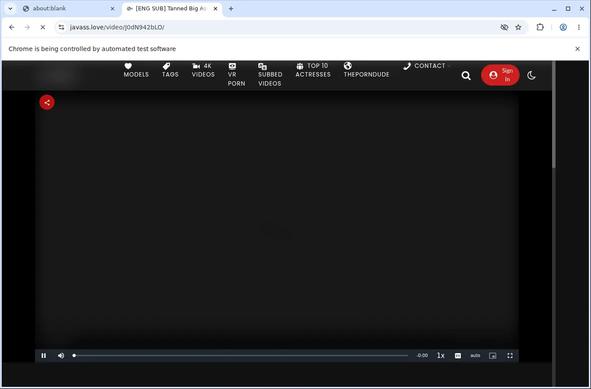 Javass Video Downloader page open in the browser
