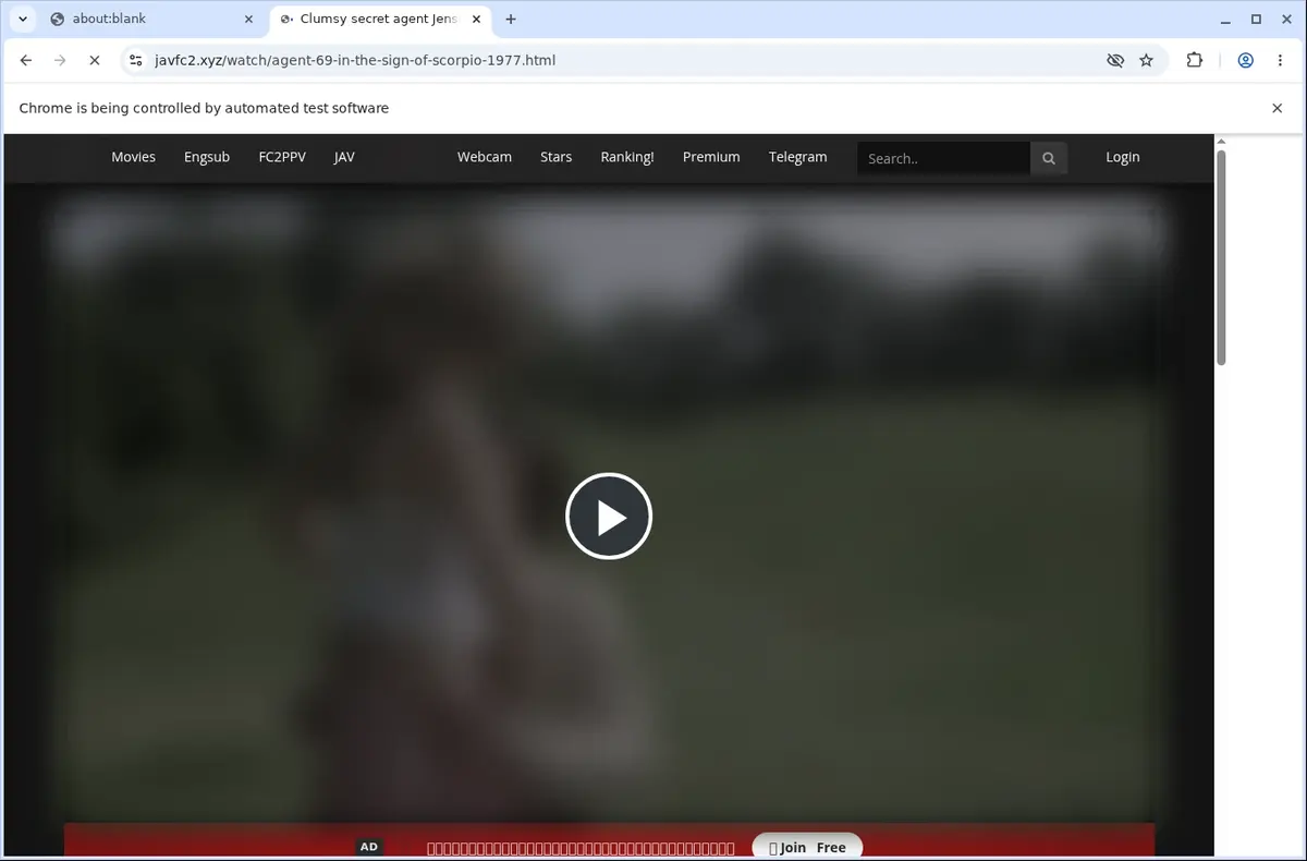 JavFC2 Downloader page open in the browser